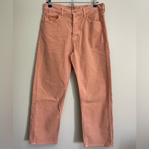 MOTHER THE DITCHER CROP Chalk Terracotta size 28 - Picture 3 of 14